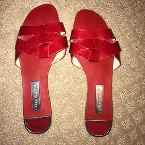 Zara Red Sandals